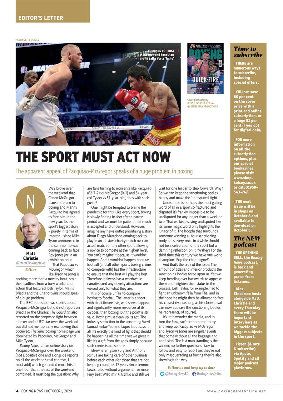 Boxing News Preview Pages