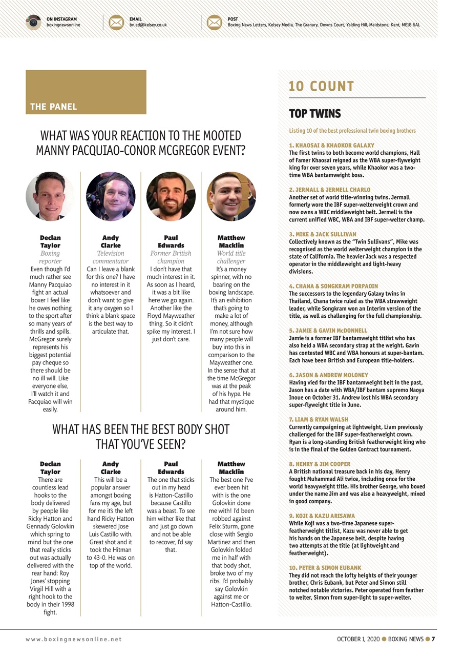 Boxing News Preview Pages