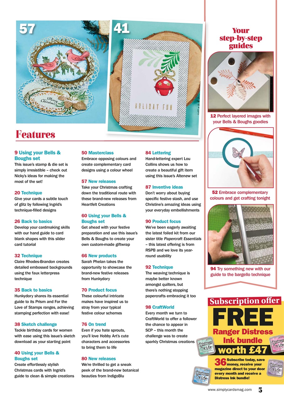Simply Cards & Papercraft Preview Pages