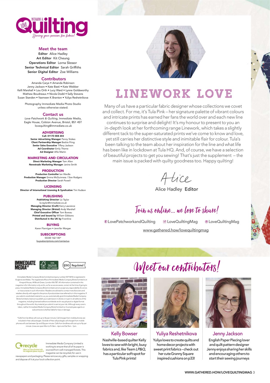 Love Patchwork & Quilting Preview Pages