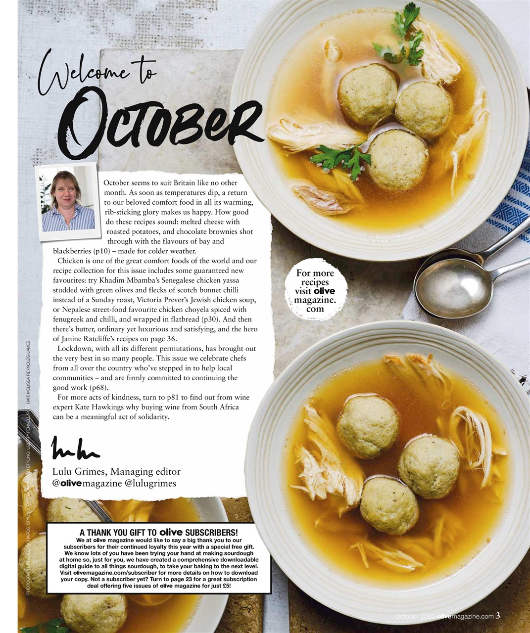 Olive Magazine Preview Pages