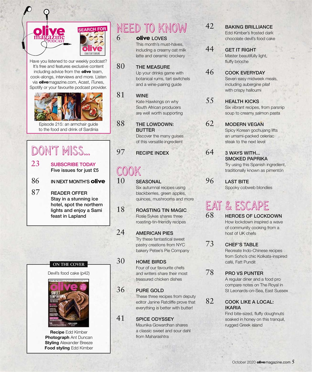 Olive Magazine Preview Pages