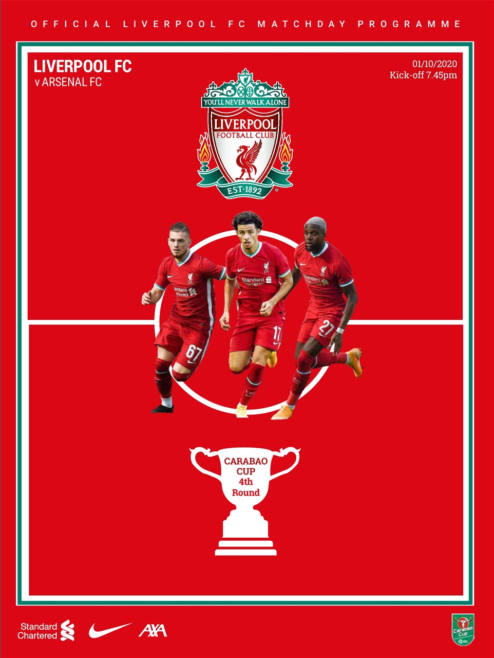 Liverpool FC Programmes Preview Pages