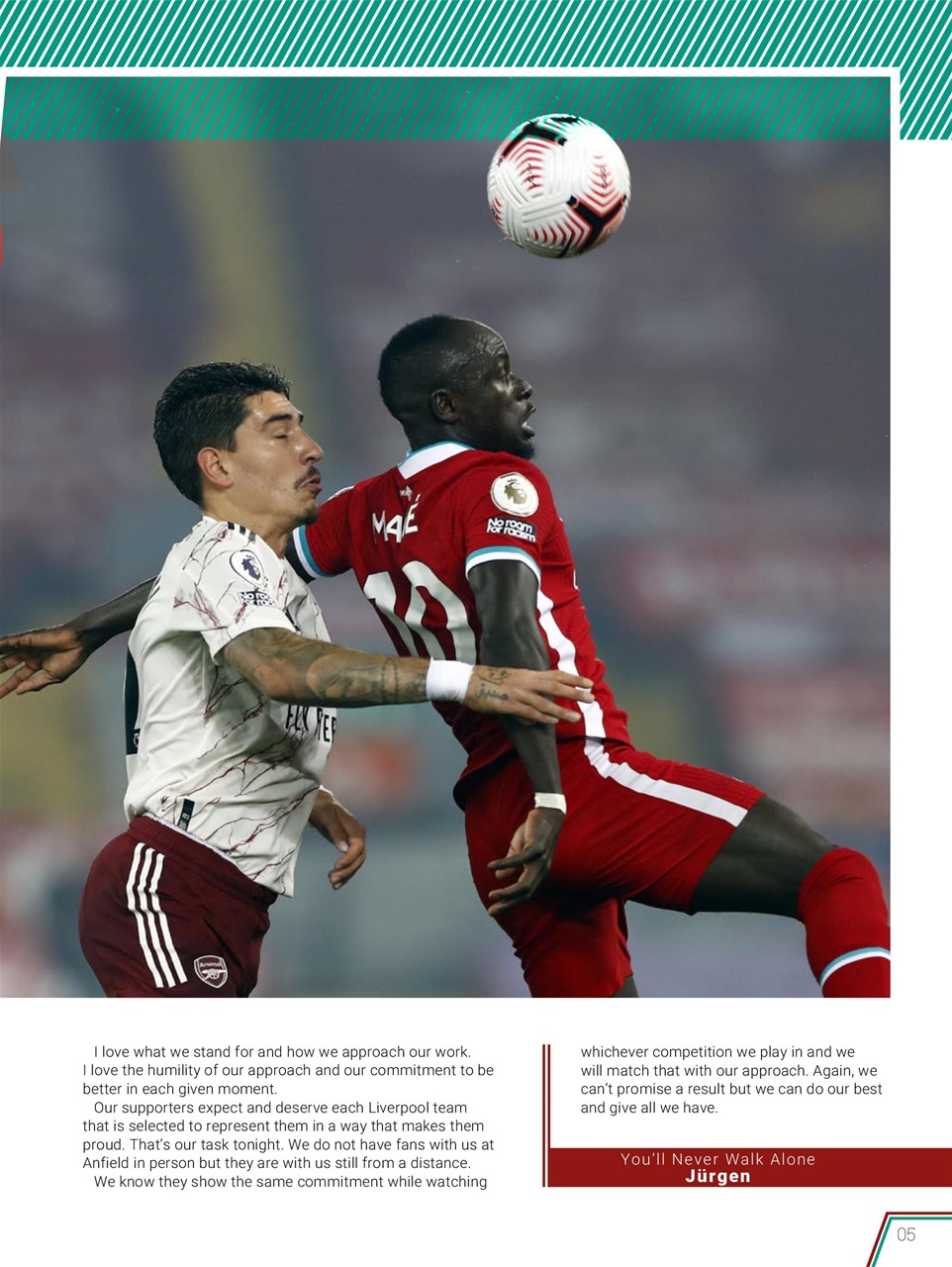 Liverpool FC Programmes Preview Pages
