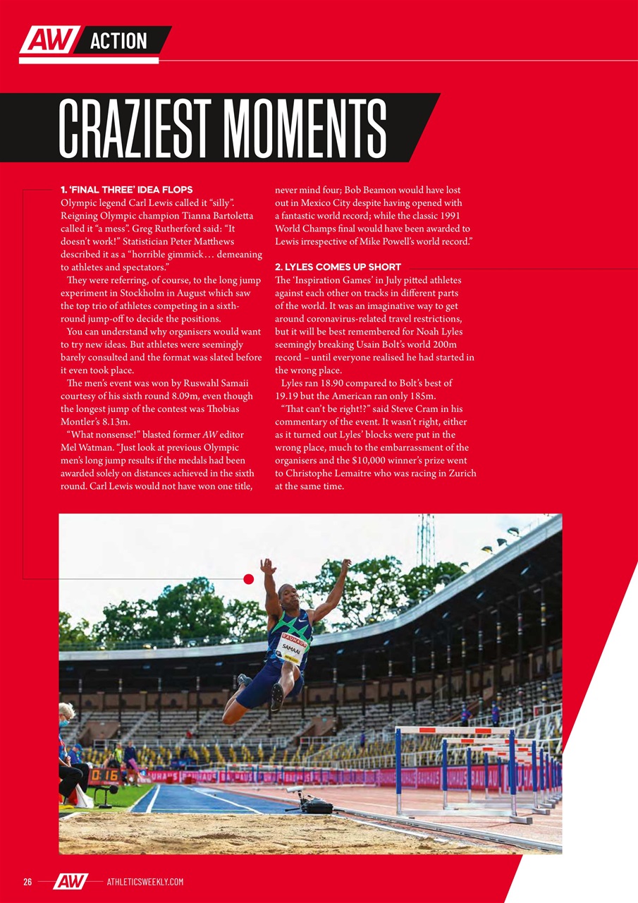 AW – Athletics Weekly Magazine Preview Pages