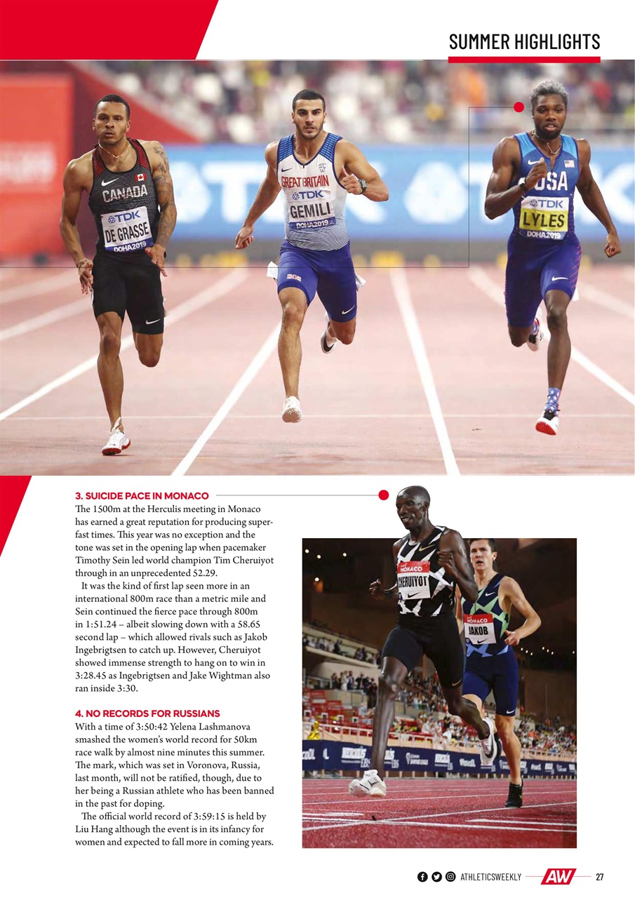 AW – Athletics Weekly Magazine Preview Pages