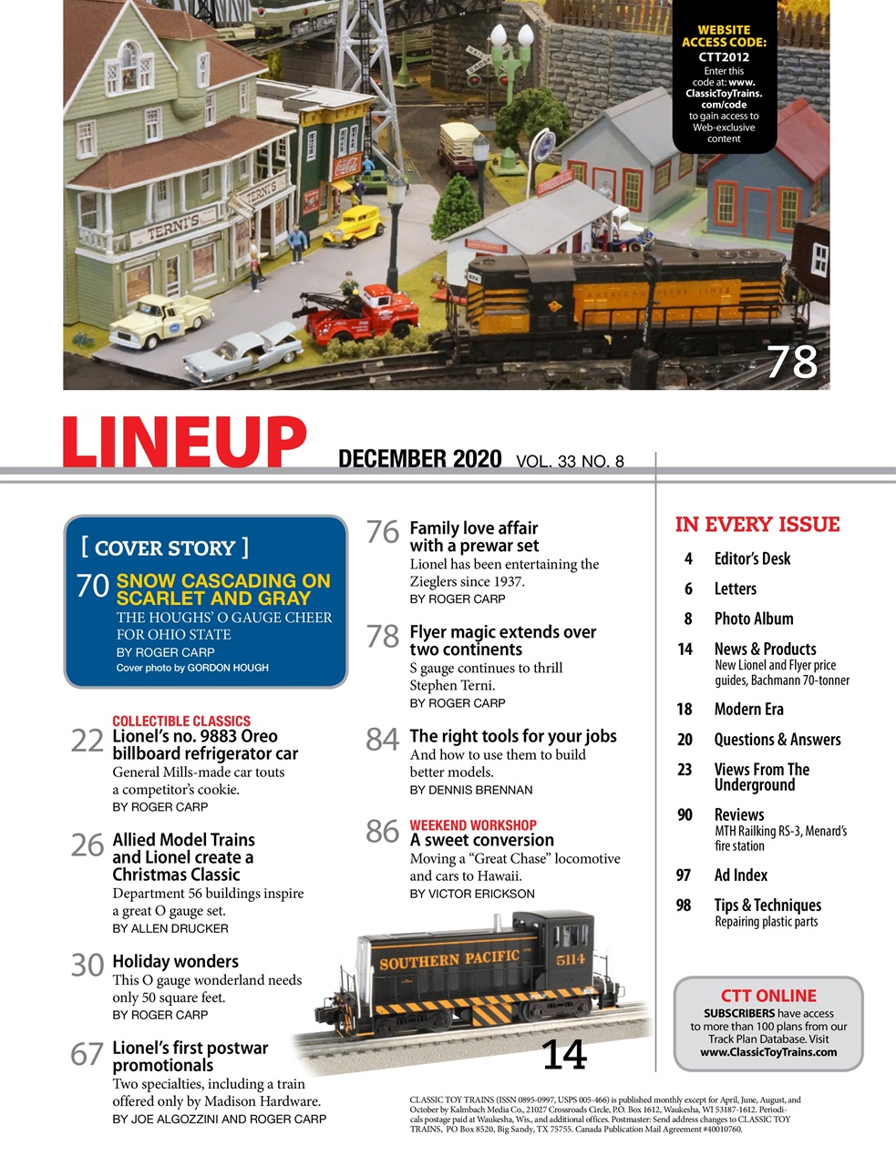 Classic Toy Trains Preview Pages