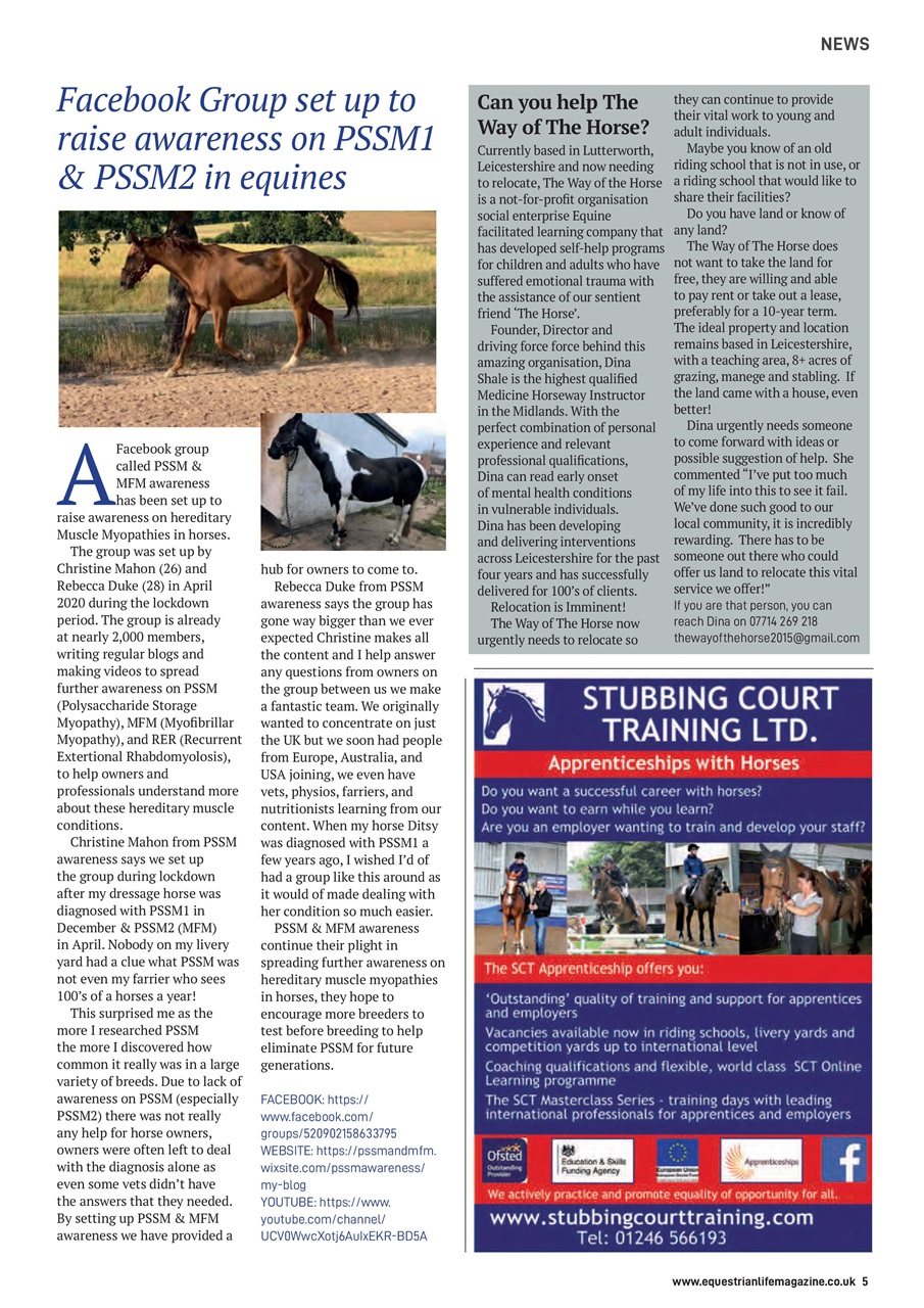 Equestrian Life Magazine Preview Pages