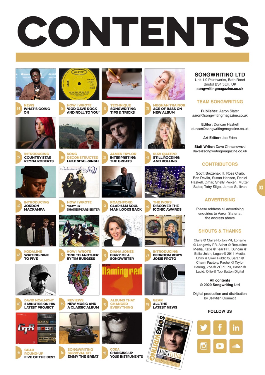 Songwriting Magazine Preview Pages