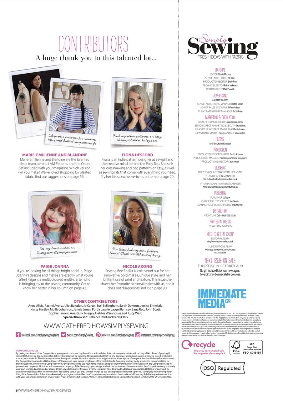 Simply Sewing Preview Pages