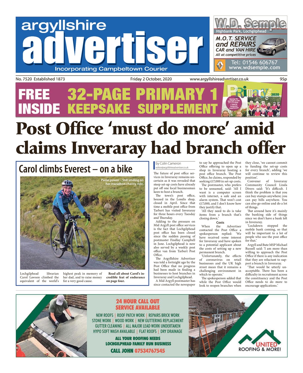 Argyllshire Advertiser Preview Pages