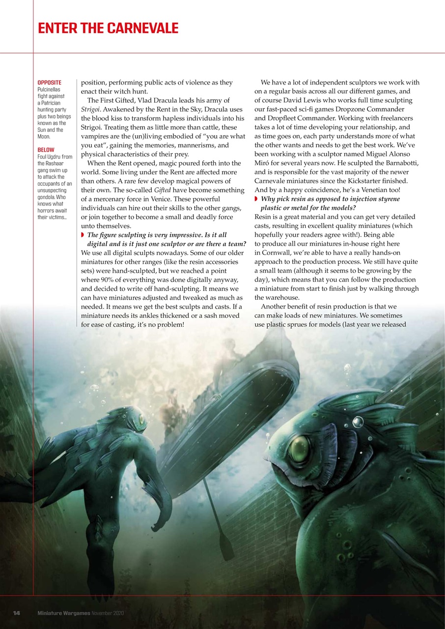 Miniature Wargames Preview Pages