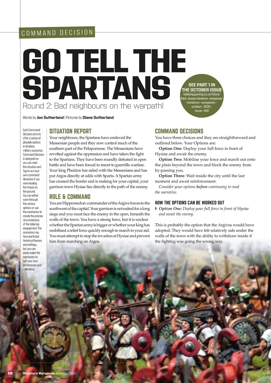 Miniature Wargames Preview Pages