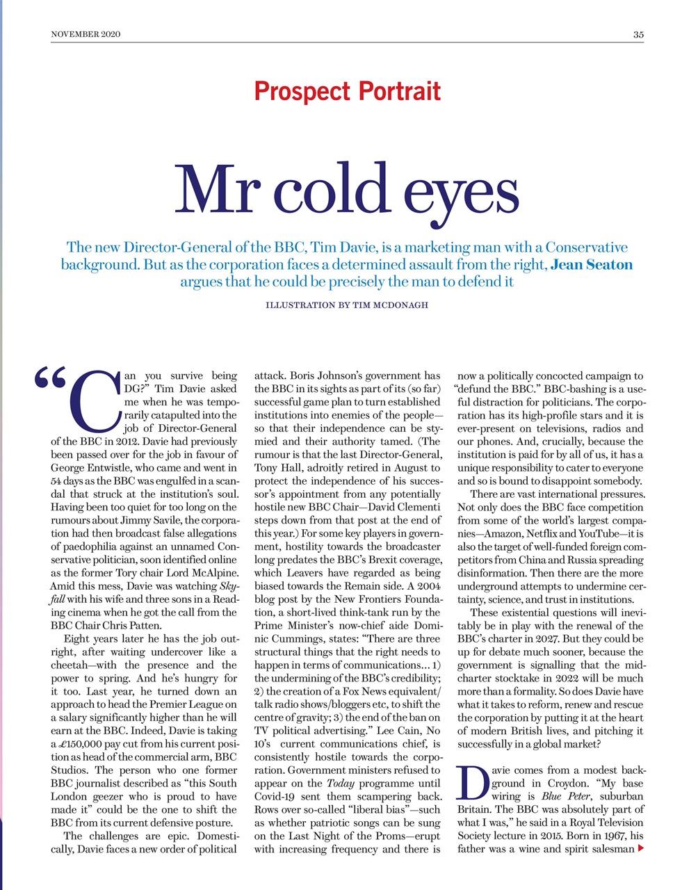 Prospect Magazine Preview Pages