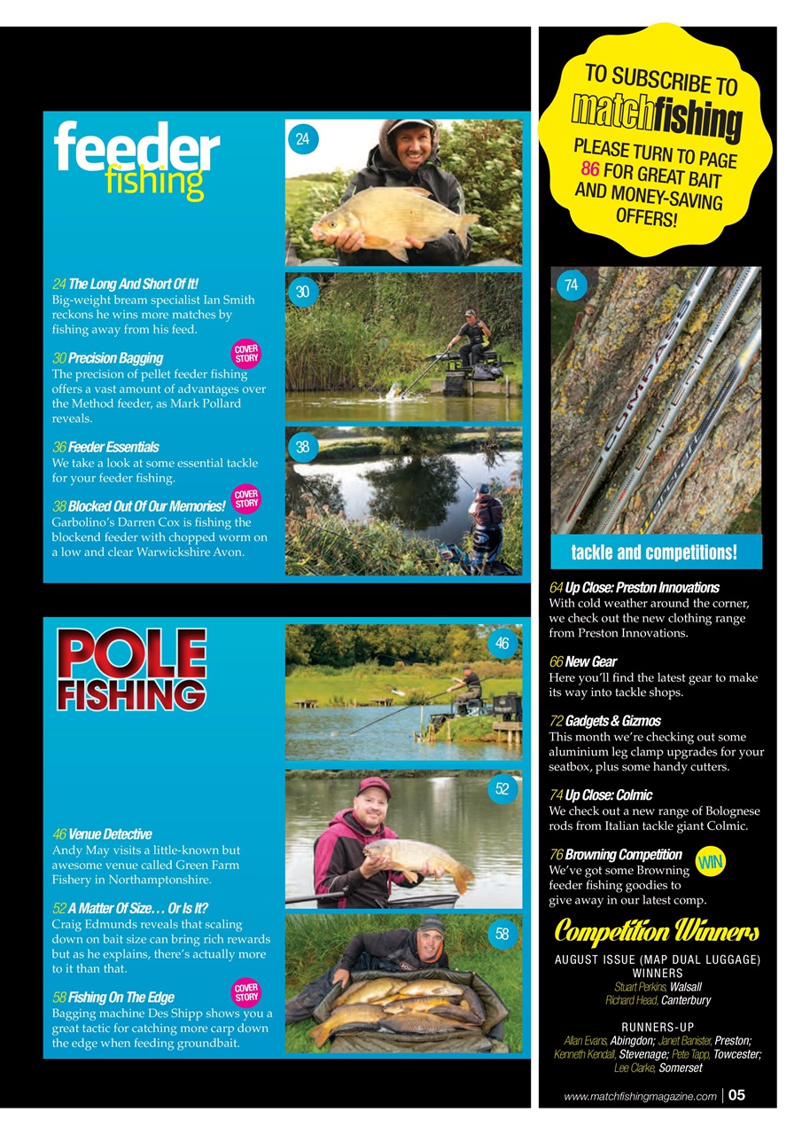 Match Fishing Preview Pages