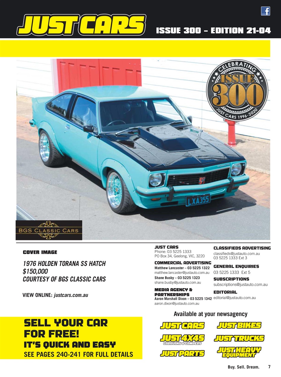 JUST CARS Preview Pages