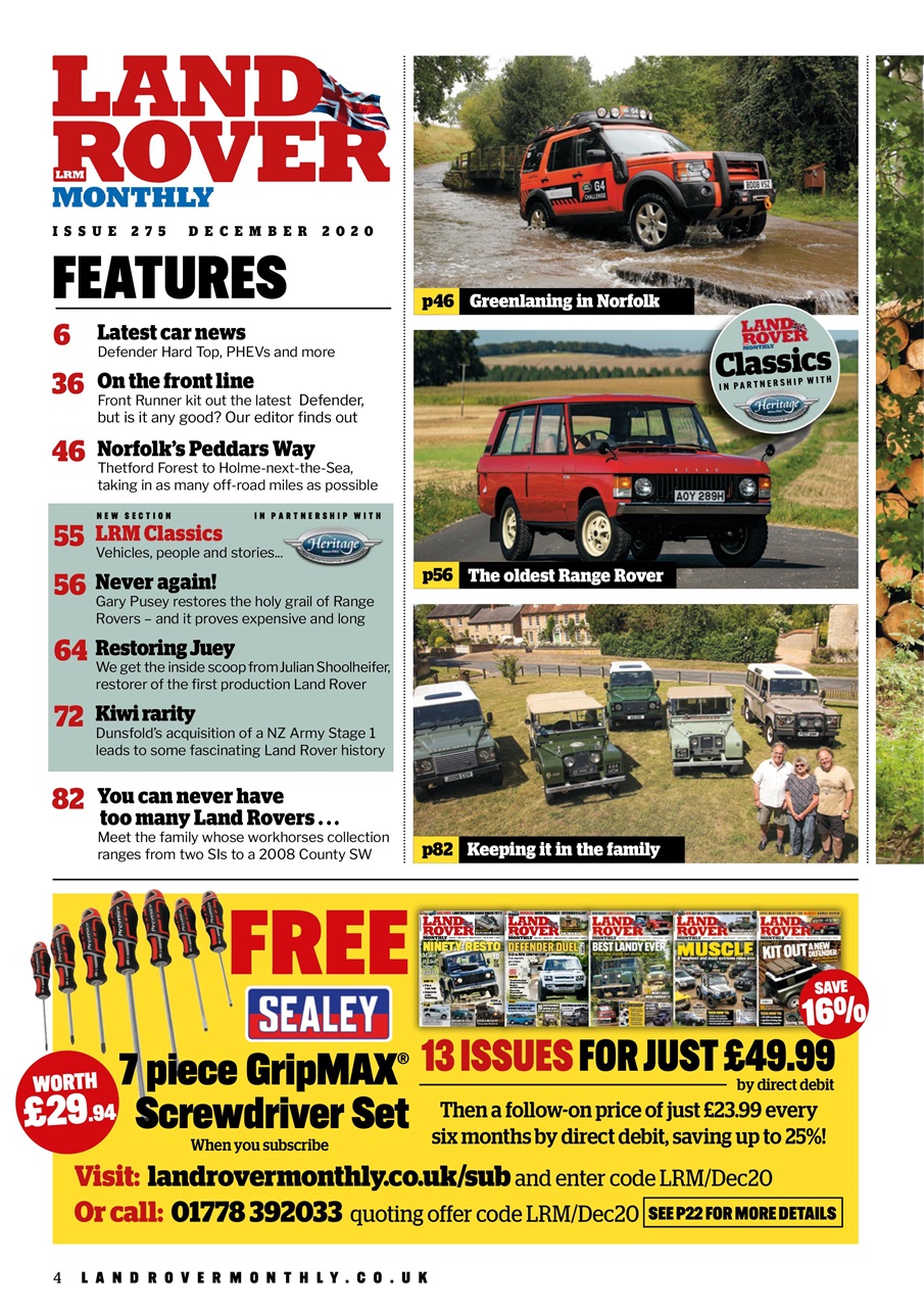 Land Rover Monthly Preview Pages