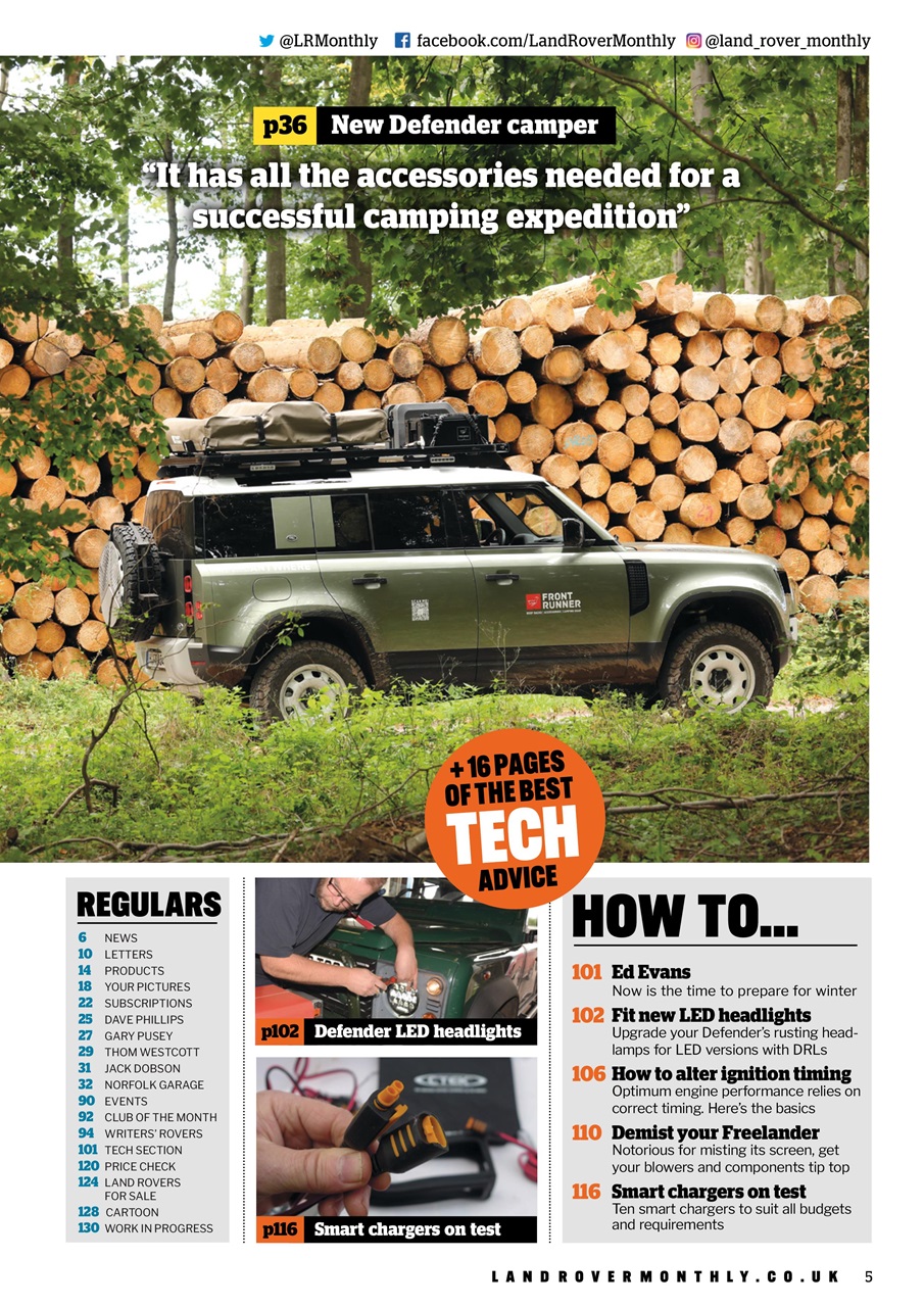 Land Rover Monthly Preview Pages