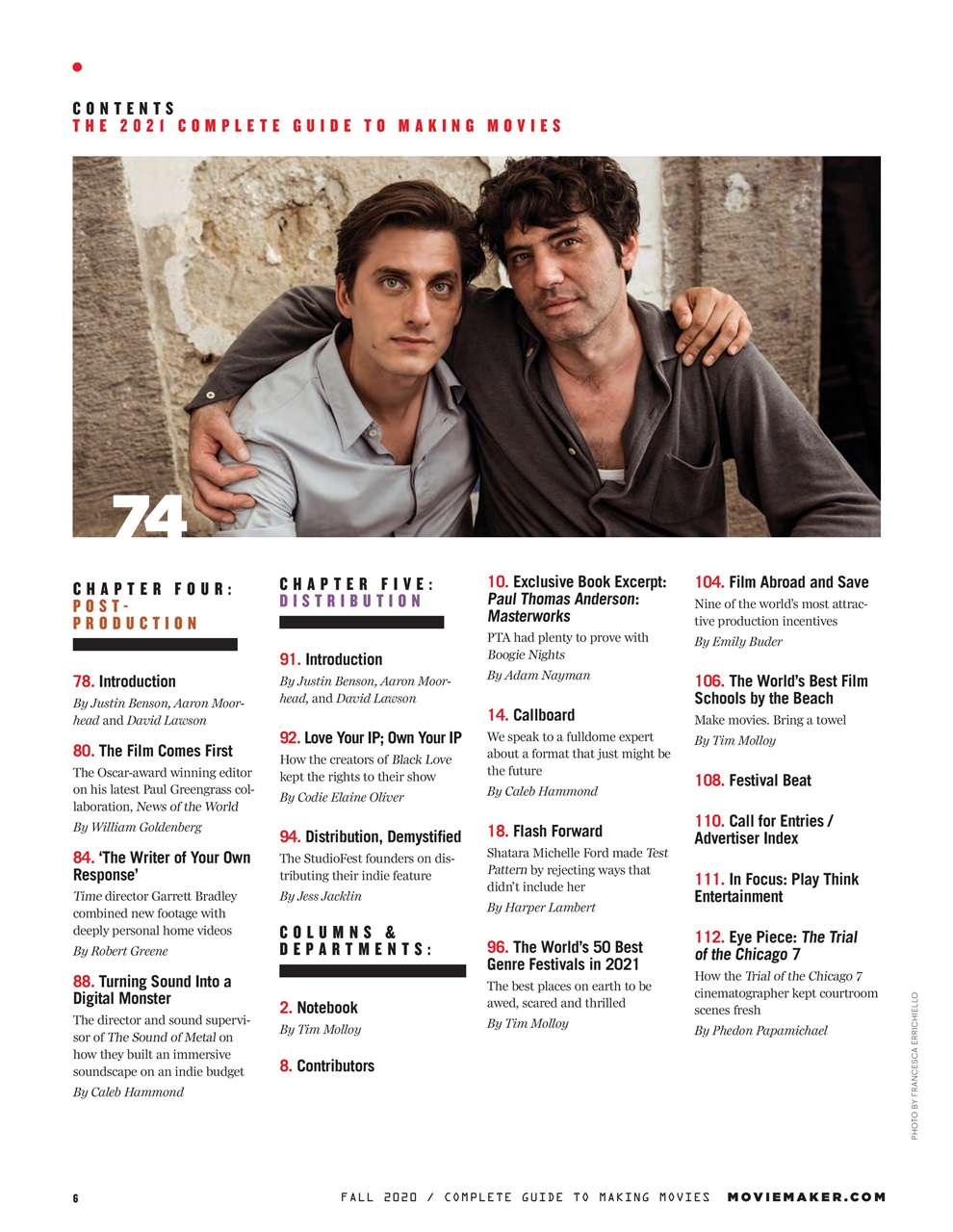 MovieMaker Magazine Preview Pages