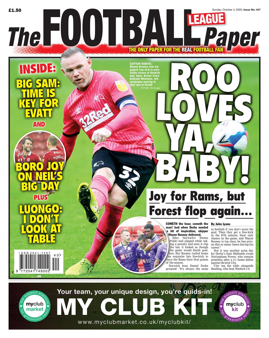 The Football League Paper Preview Pages