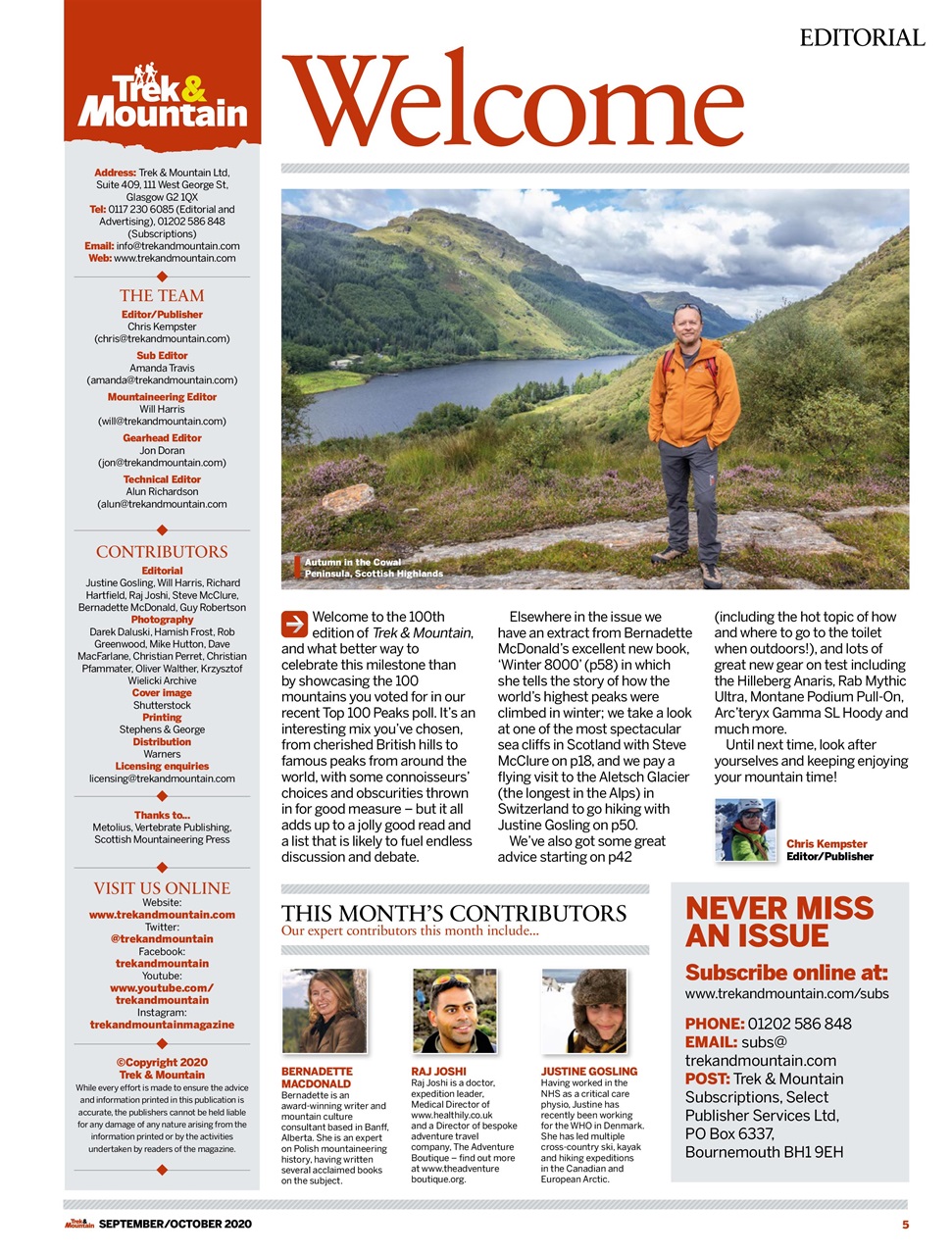 Trek & Mountain Magazine Preview Pages