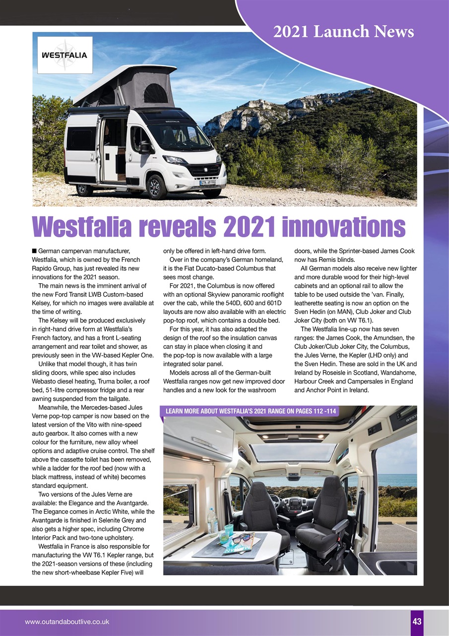 What Motorhome magazine Preview Pages