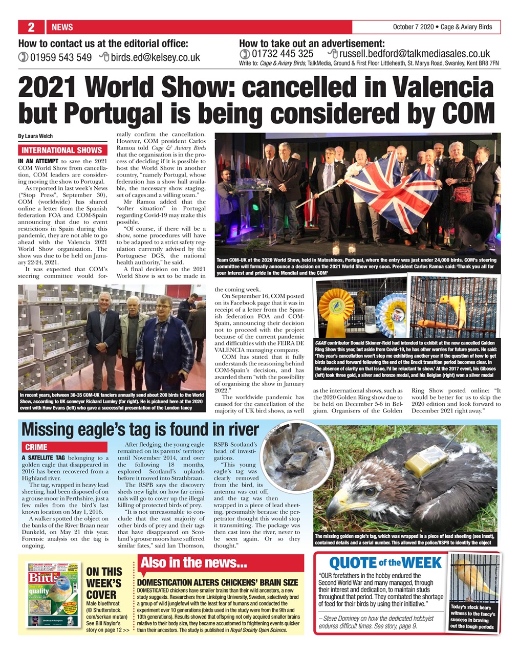 Cage & Aviary Birds Preview Pages