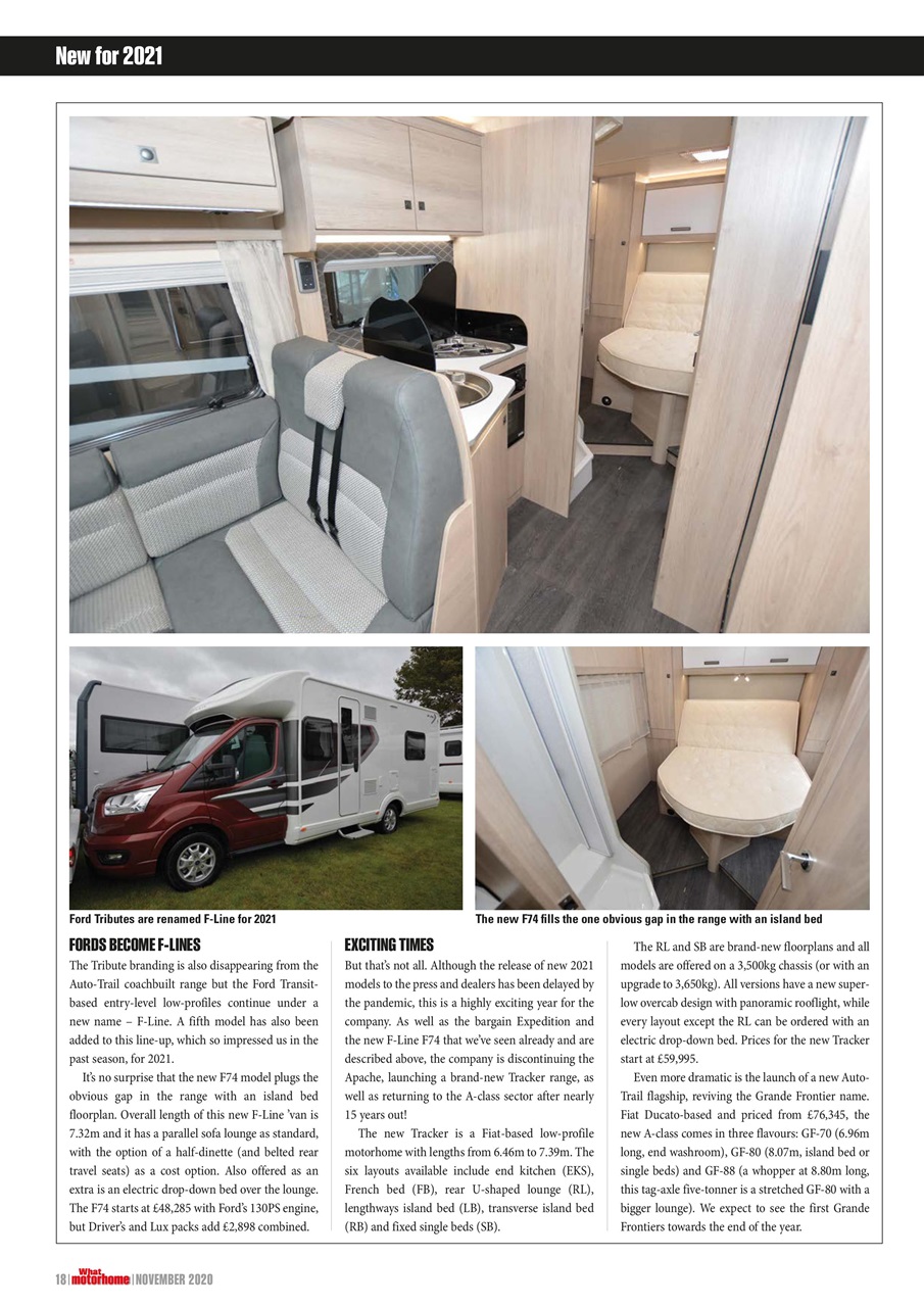 What Motorhome magazine Preview Pages