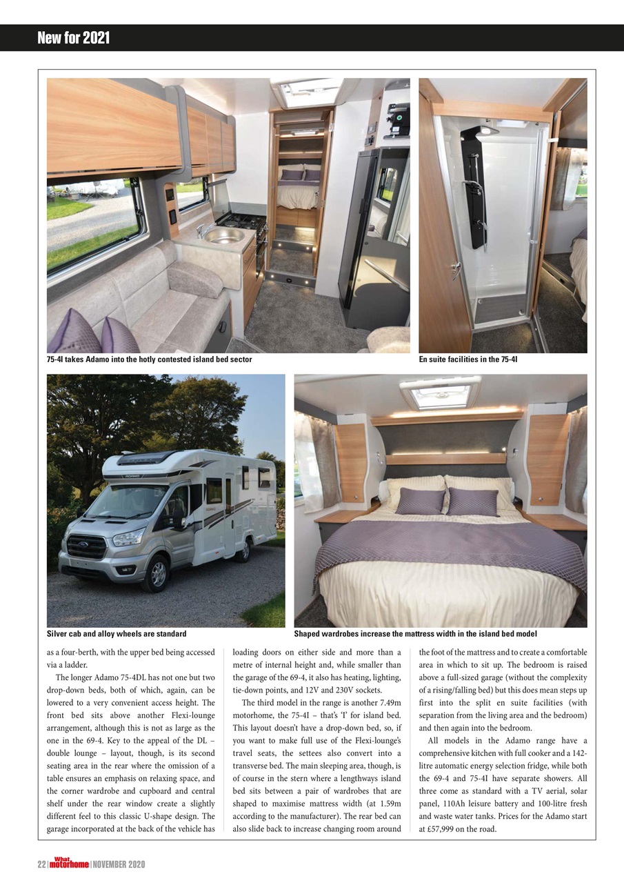What Motorhome magazine Preview Pages