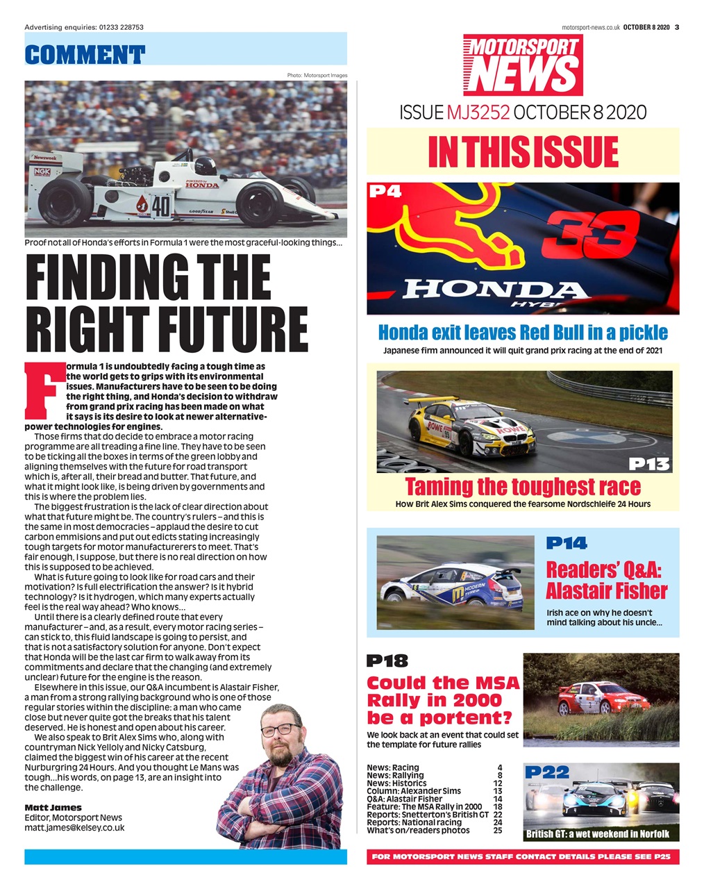 Motorsport News Preview Pages