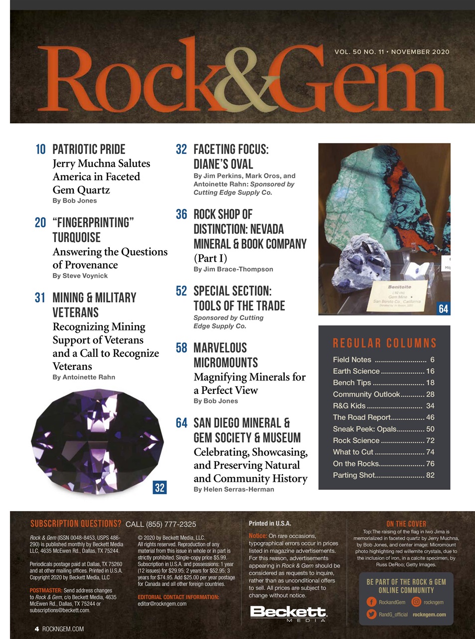 Rock&Gem Magazine Preview Pages