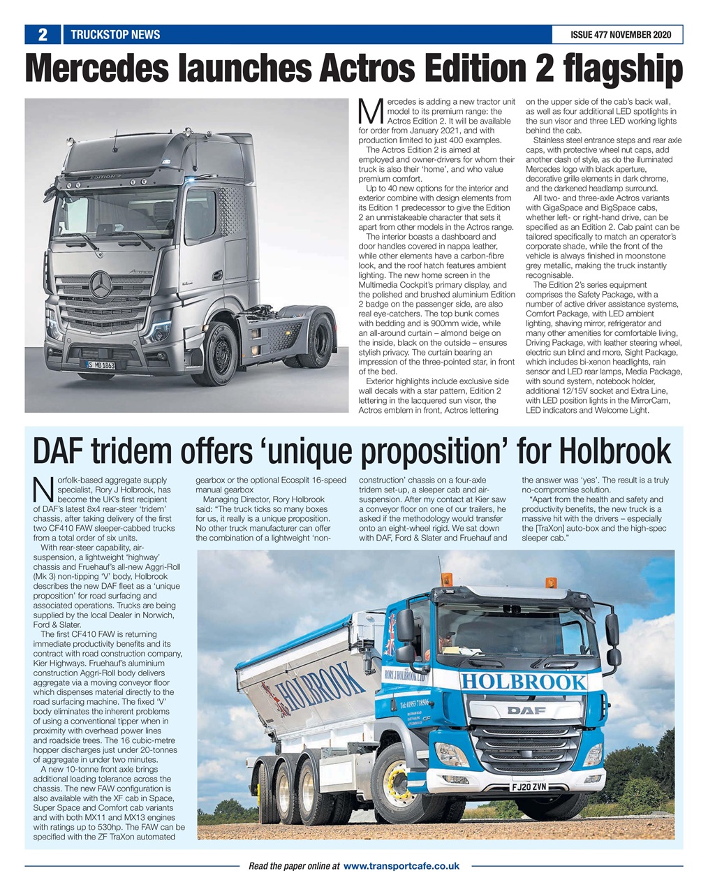 Truckstop News Preview Pages