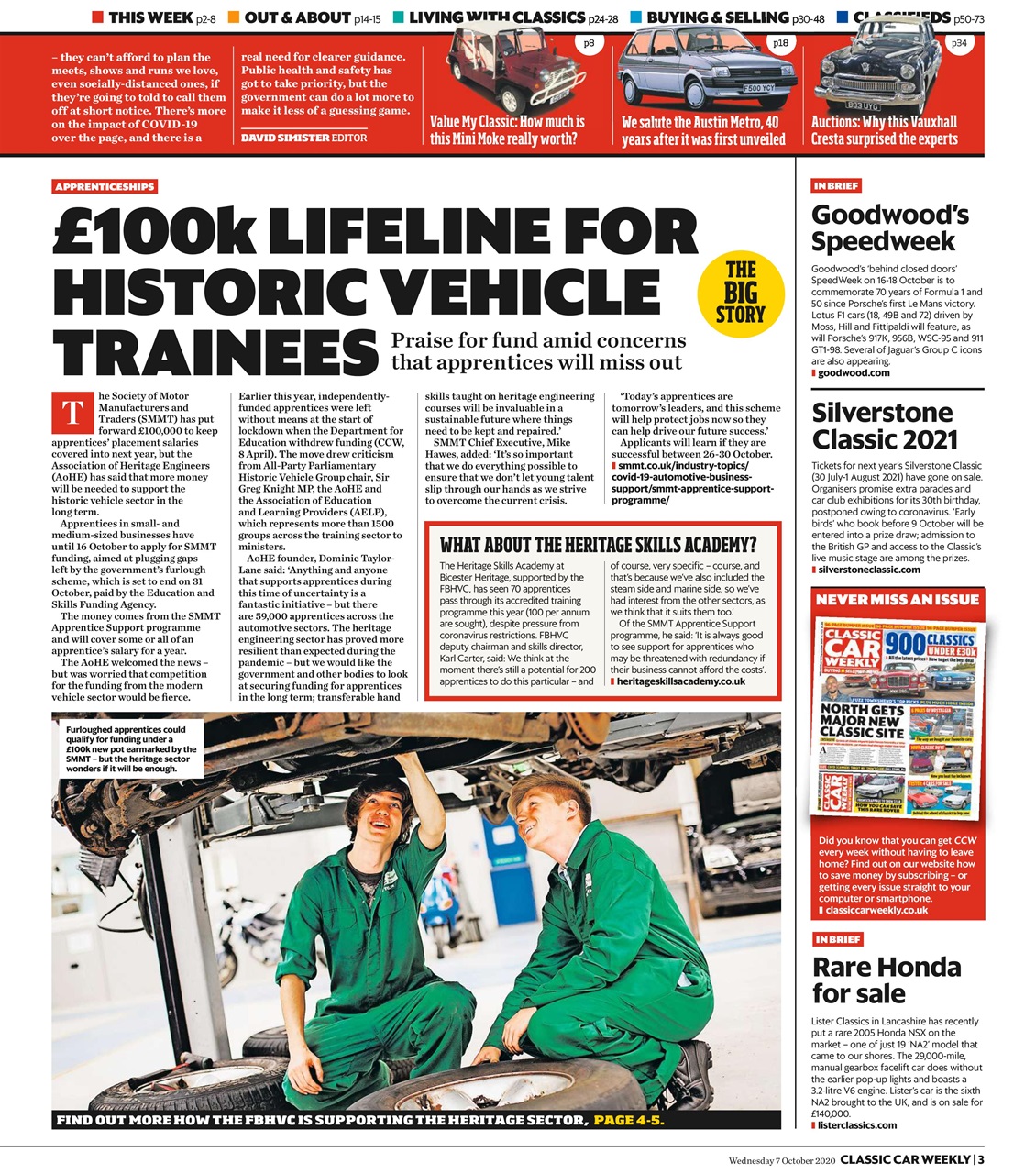 Classic Car Weekly Preview Pages