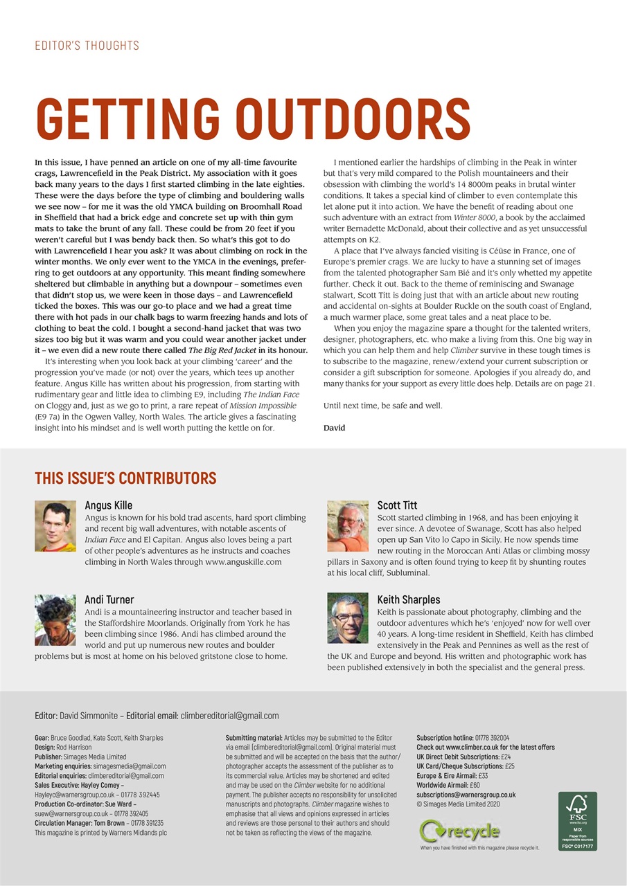 Climber Preview Pages