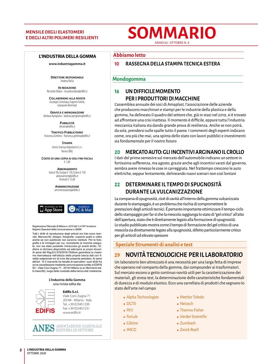 L’industria della Gomma Preview Pages