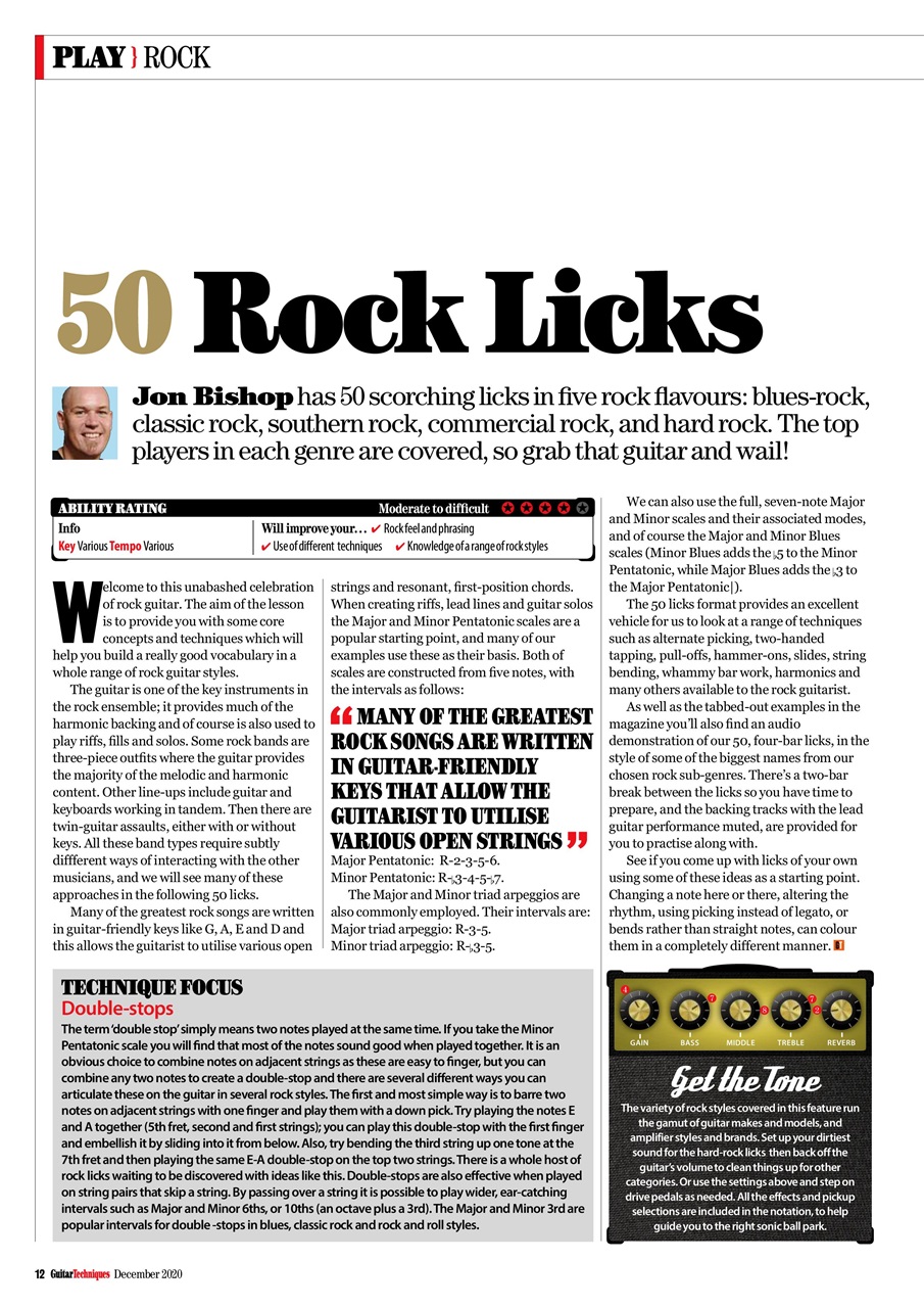 Guitar Techniques Preview Pages