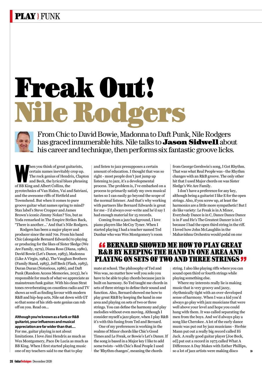 Guitar Techniques Preview Pages