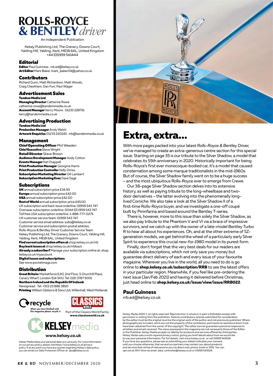 Rolls-Royce & Bentley Driver Preview Pages