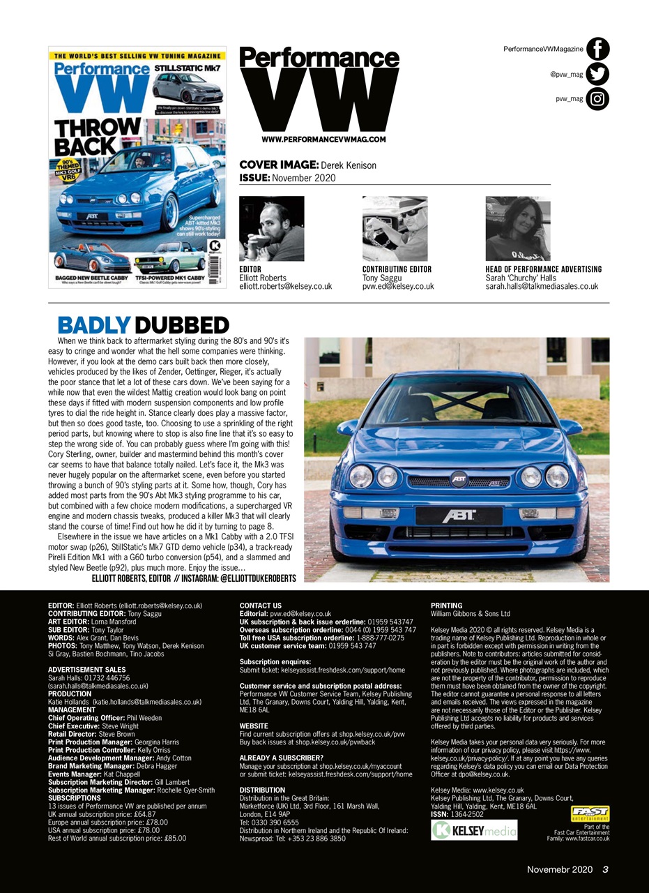 Performance VW Preview Pages