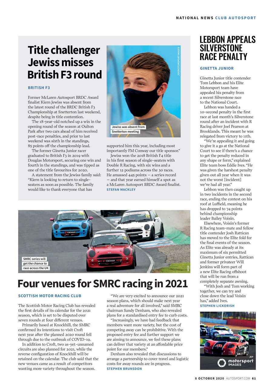 Autosport Preview Pages