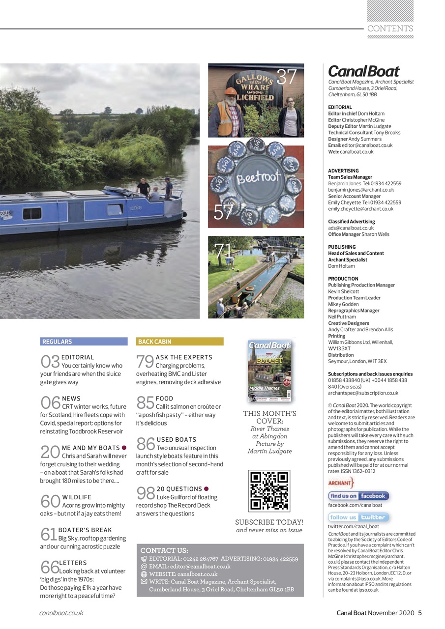 Canal Boat Preview Pages