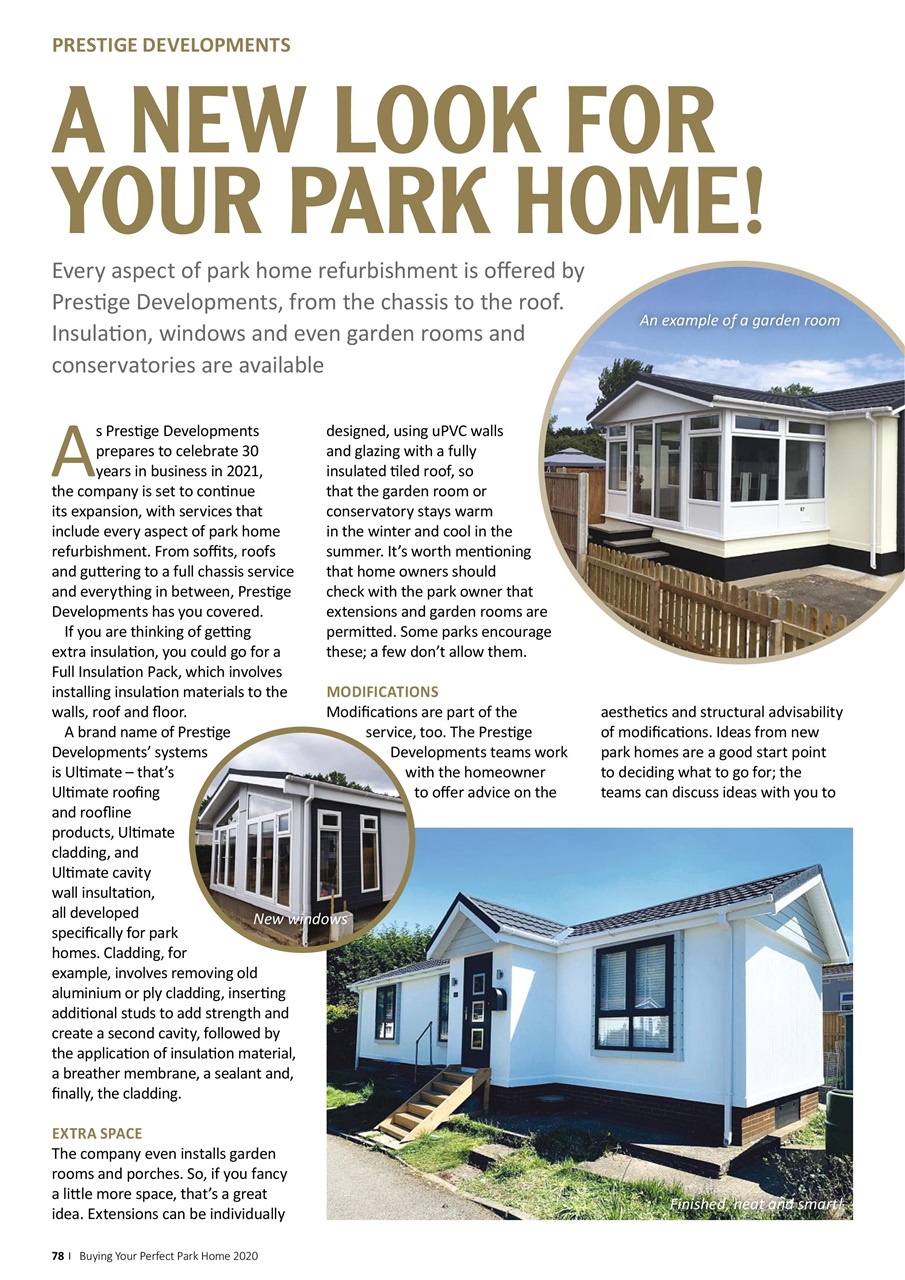 Buying your Perfect Park Home Preview Pages