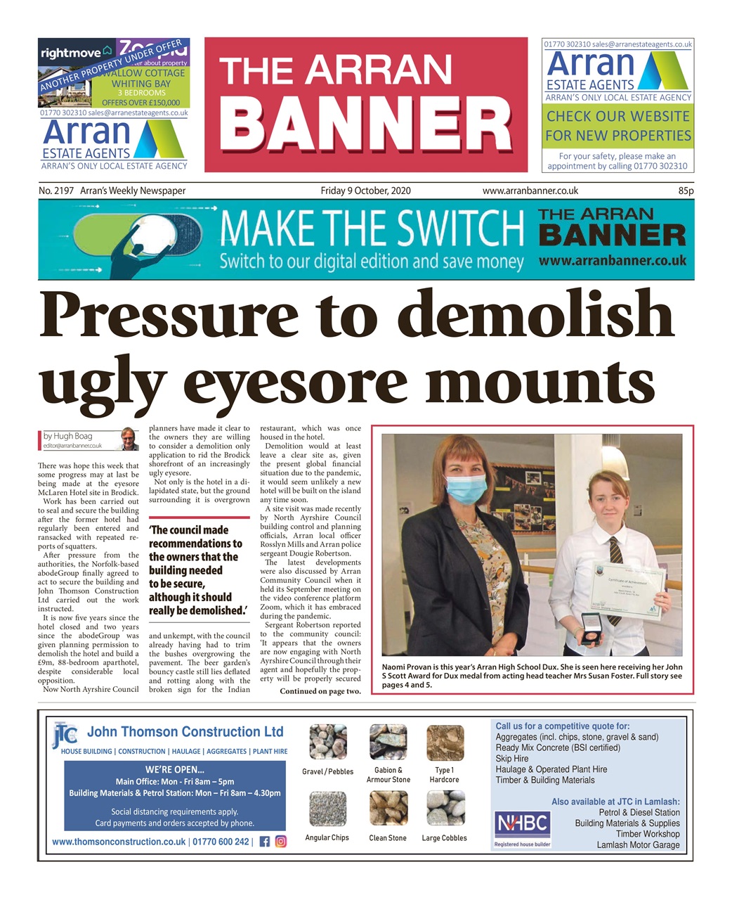 Arran Banner Preview Pages