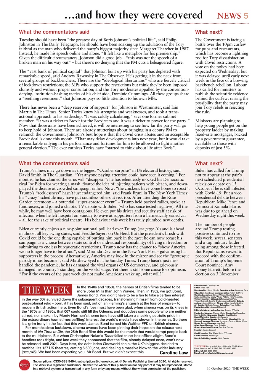 The Week Preview Pages