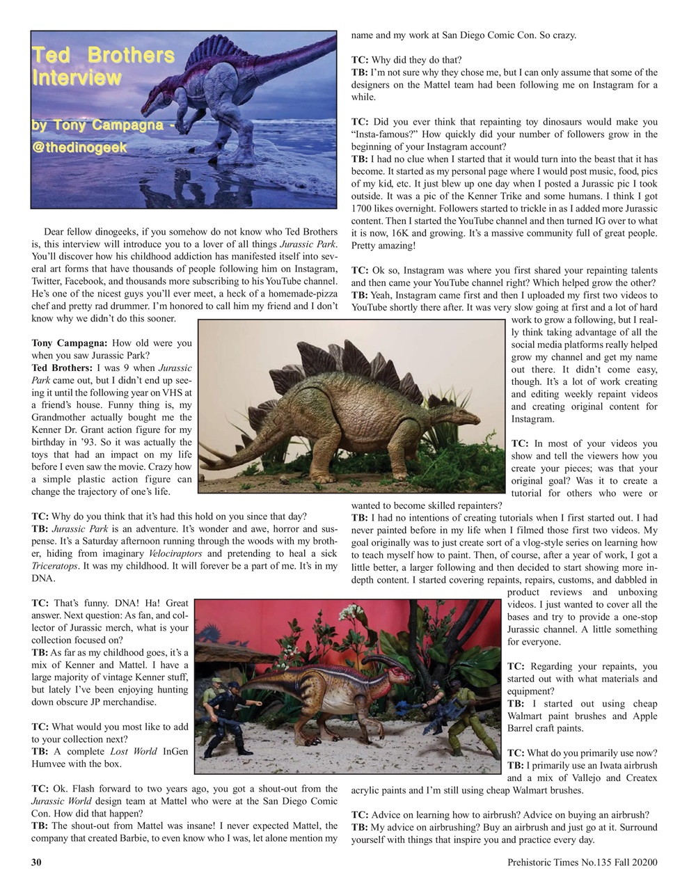 Prehistoric Times Preview Pages