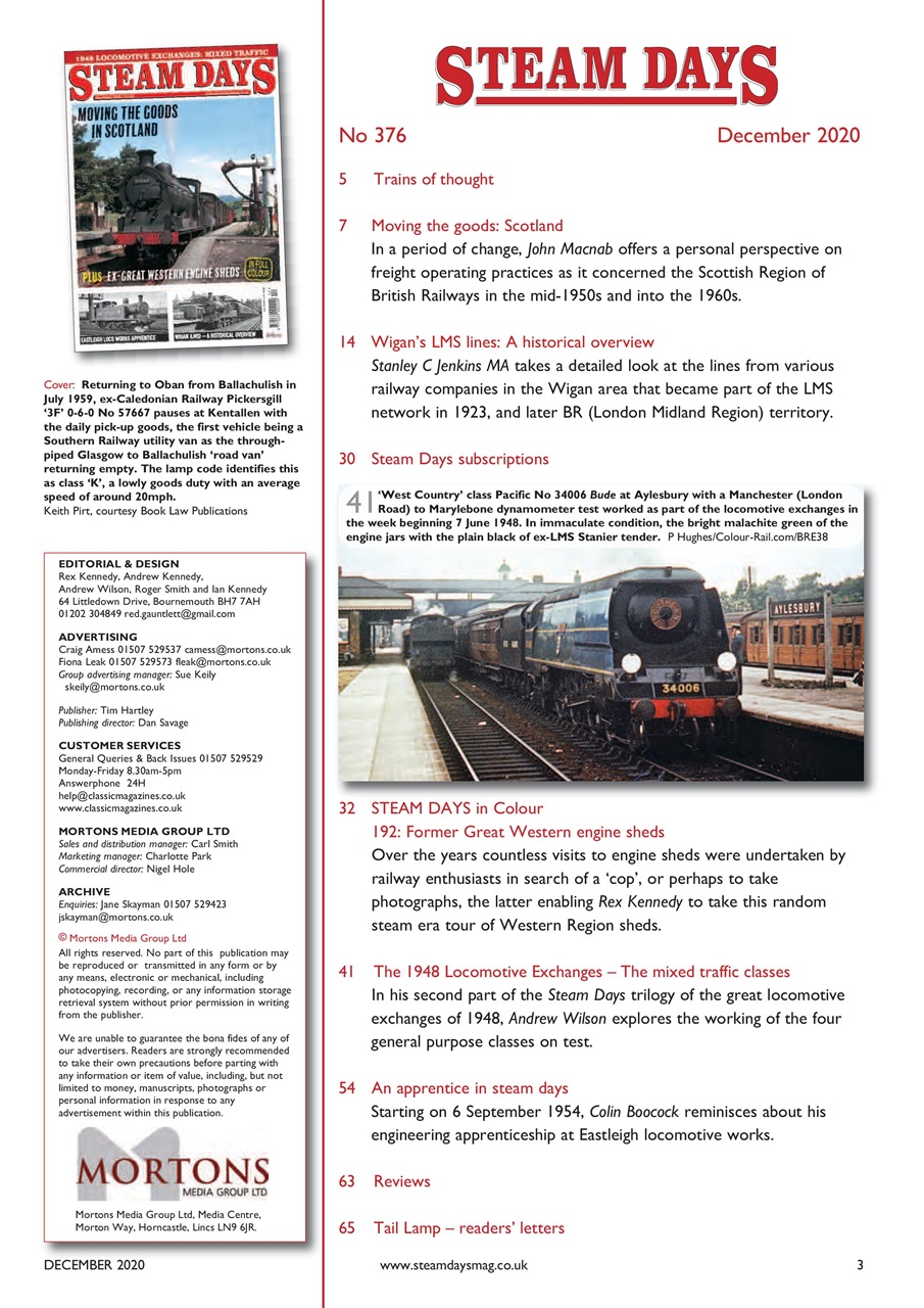 Steam Days Preview Pages