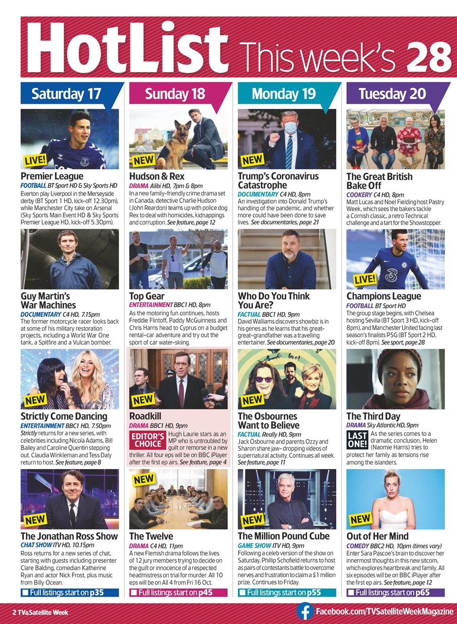 TV & Satellite Week Preview Pages