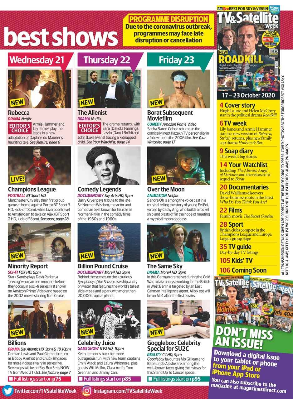 TV & Satellite Week Preview Pages