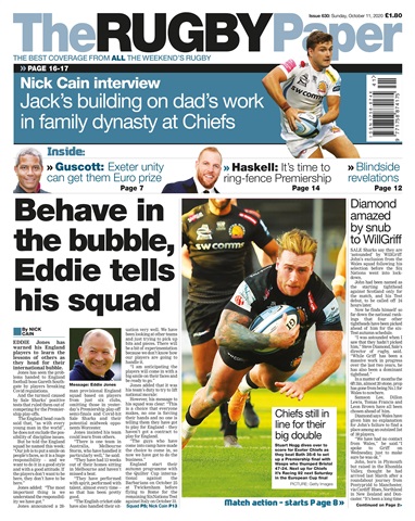 The Rugby Paper issue 11 Oct 2020