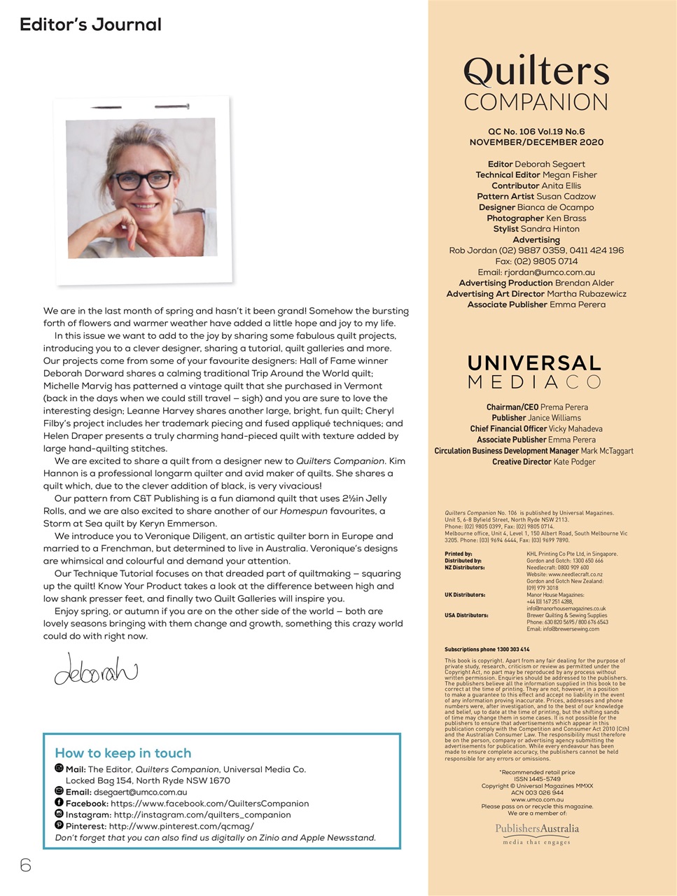 Quilters Companion Preview Pages